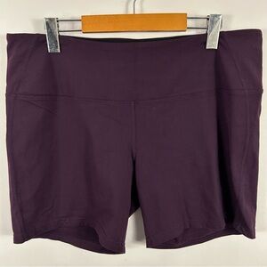 💕 Tuff Athletics Purple Bike Shorts Compression Fit XXL